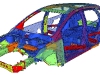 High-strength and ultra-high-strength steels comprise 55 percent of the next-generation Ford Focus body structure.